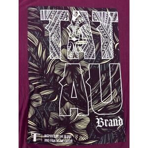 TataU Maroon T-Shirt Men's Large Tattoo Streetwear